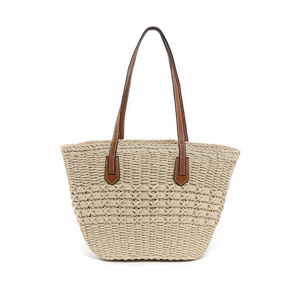 Leather Braided Basket