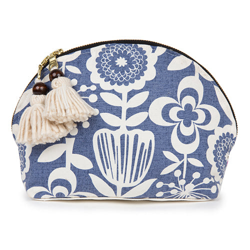 Atomic Floral Tassel Cosmetic Indigo - Pre Order for May Delivery