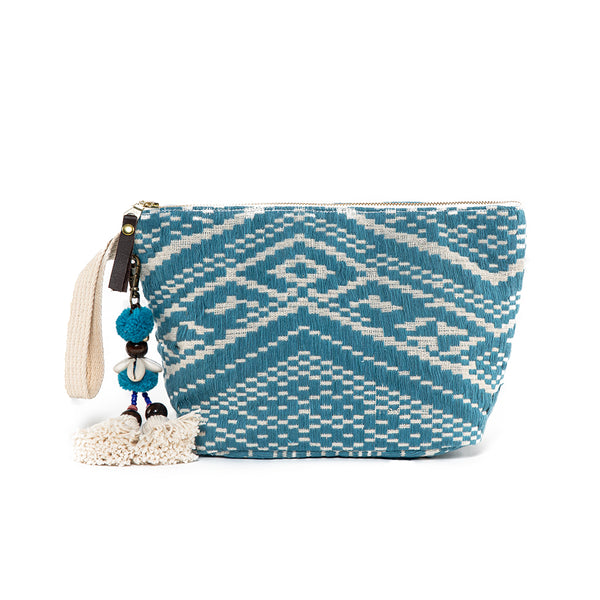 Nicole Pouch Tassel Sky