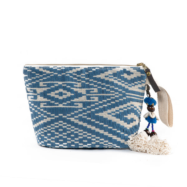 Nicole Pouch Tassel Sky