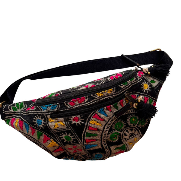 Viet Batik Sling Bag Black