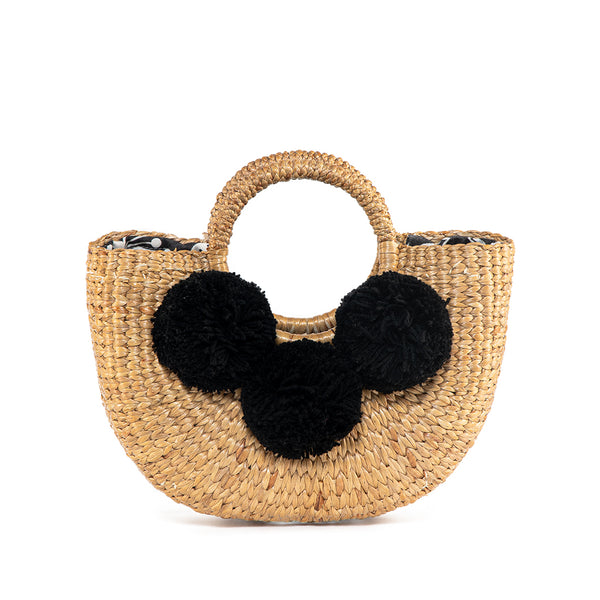 Atomic Floral Basket Mini 3 Pom Black