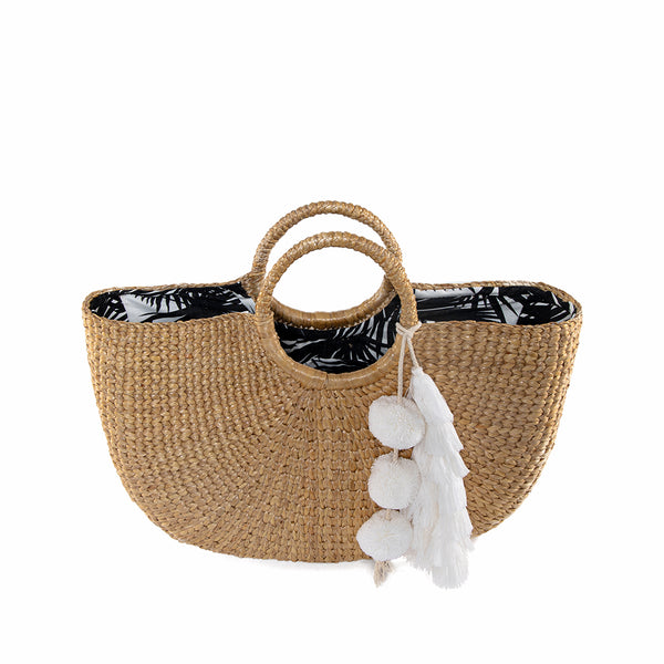 Aloha Beach Basket Large Tassel White - Pre Order for April Delivery