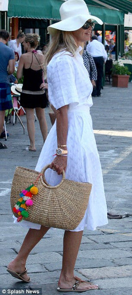 Aloha Beach Basket Large Tassel White - Pre Order for April Delivery