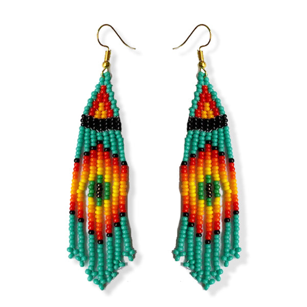 Tribal Earring Small Turquoise